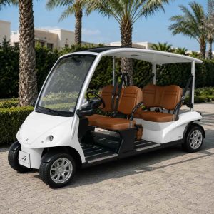 Voiturette de luxe Garia Monaco blanche 4 places