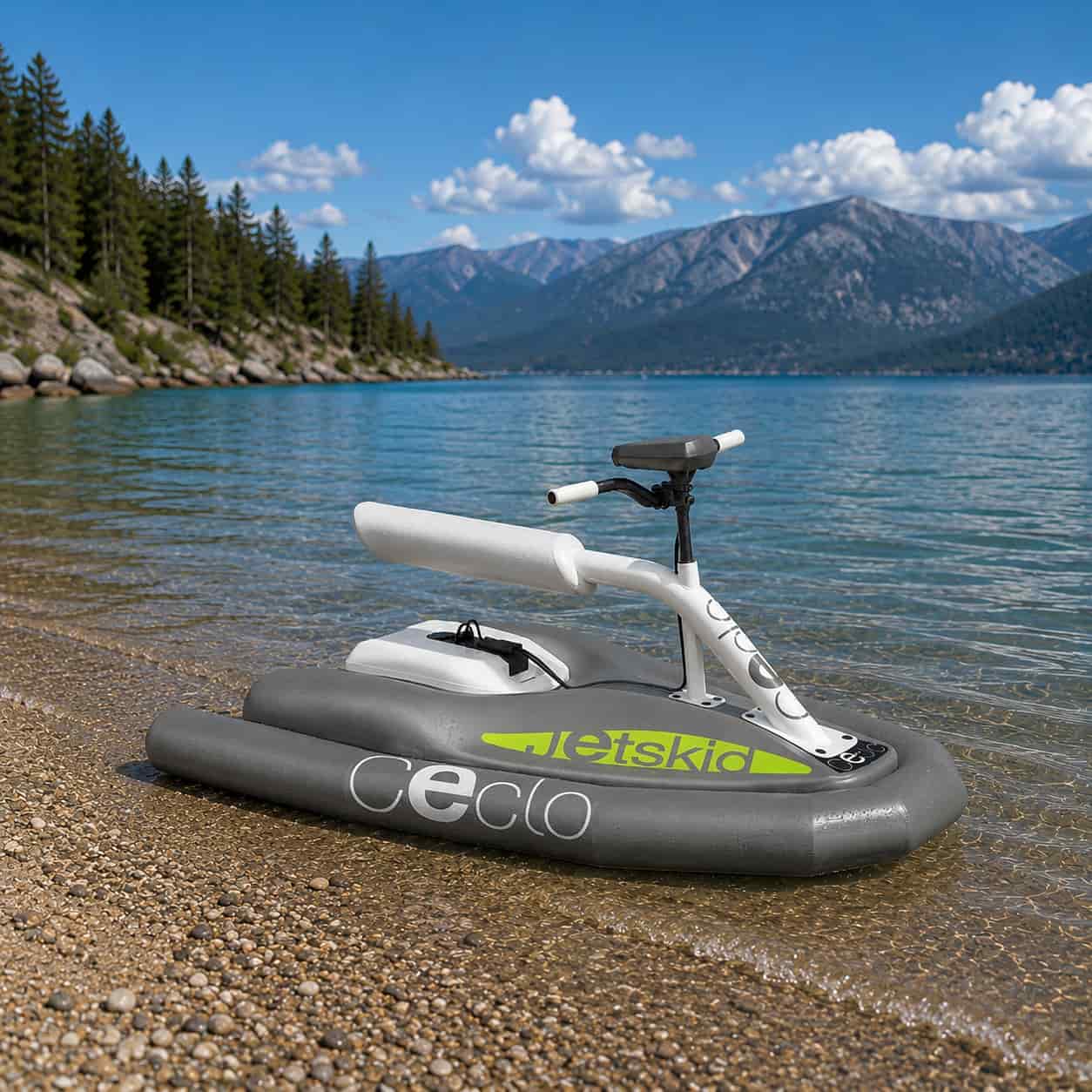 Jetski pour enfant dans un lac
