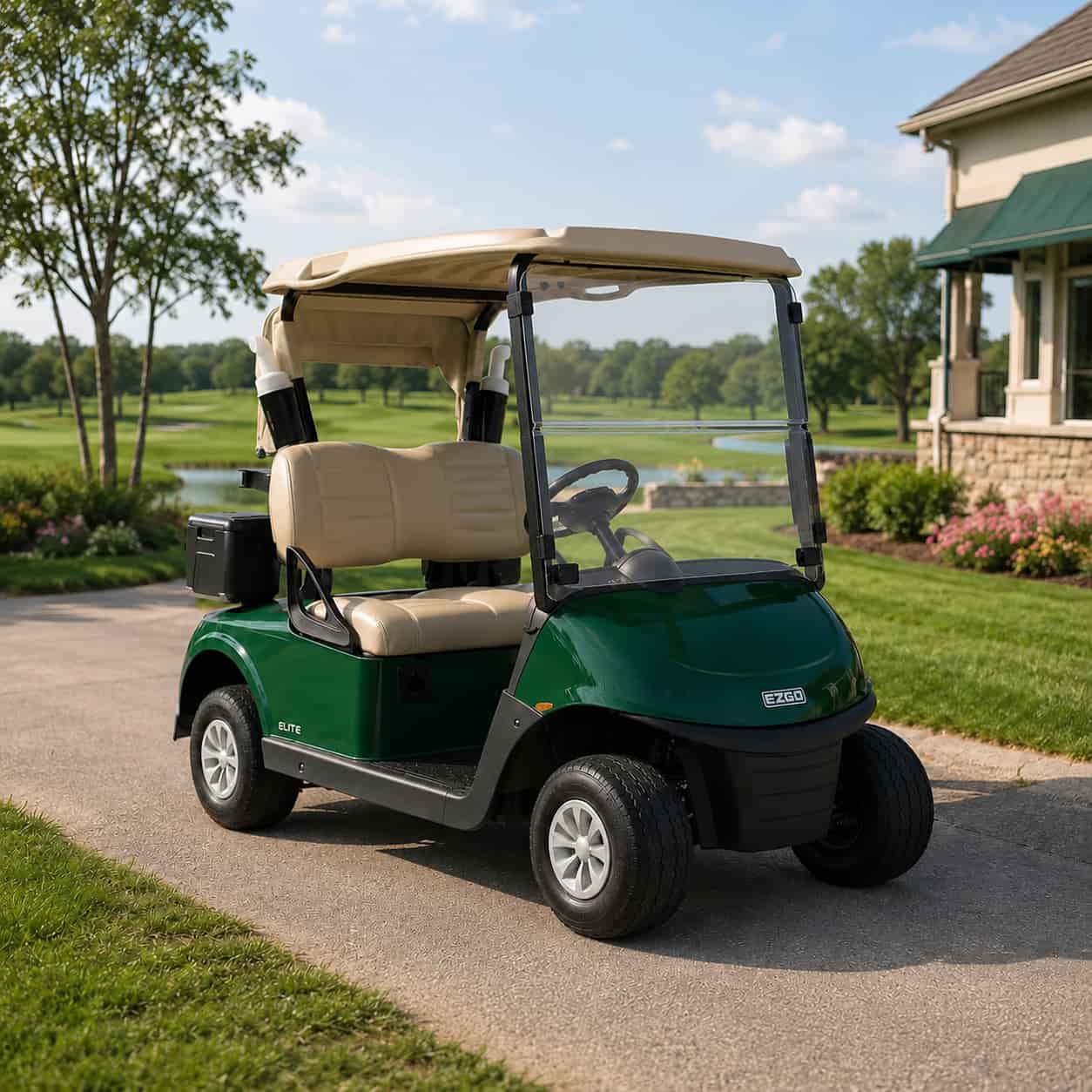 Golfette Ezgo RXV verte