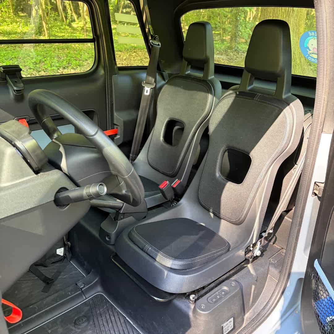 Intérieur de la citroen Ami