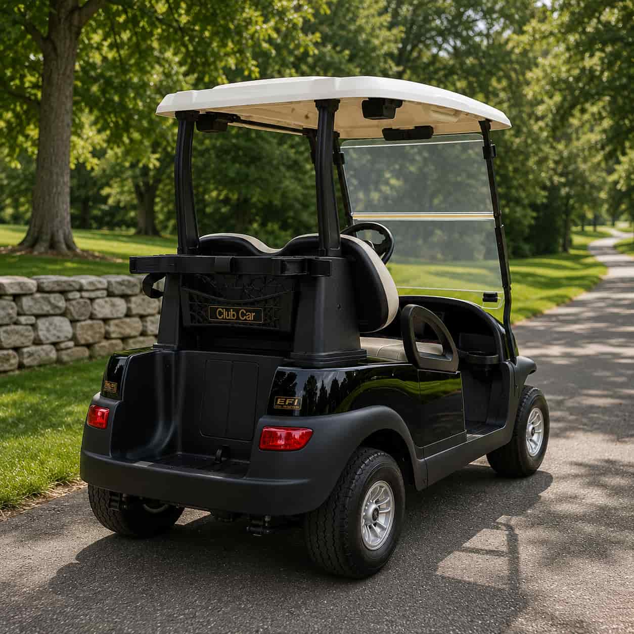 Vue arrière de la golfette Club Car Precedent