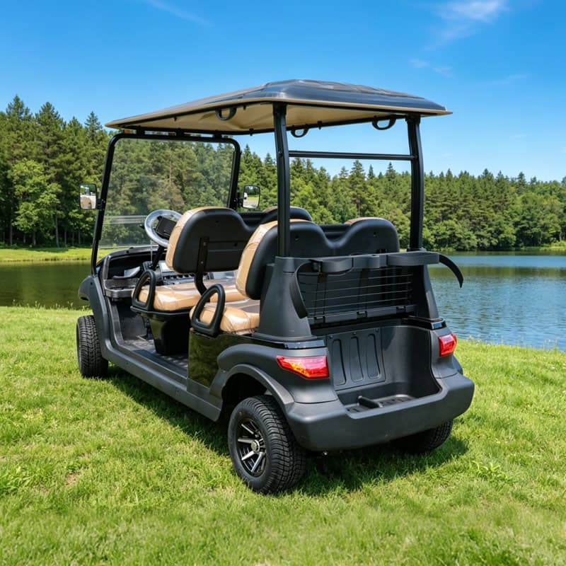Vue arrière de la golfette 4 places