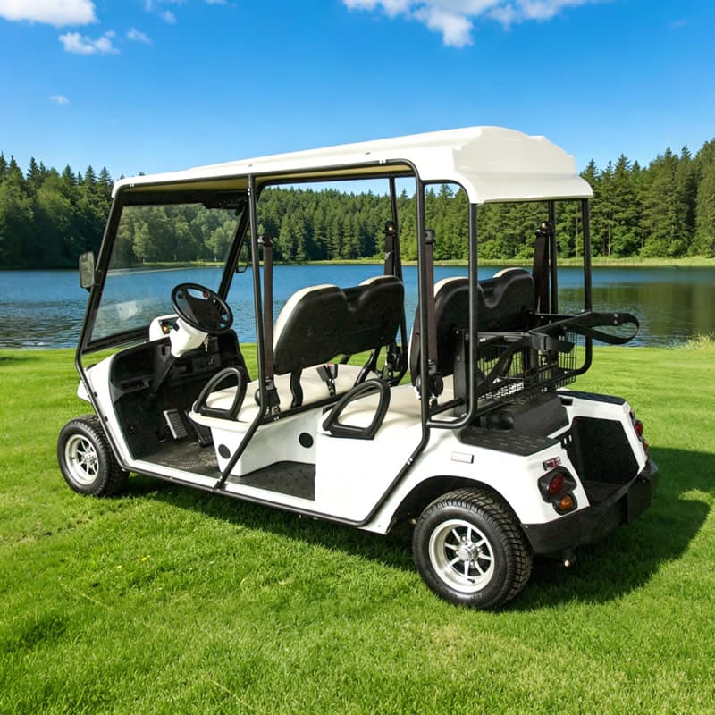 Vue arrière de la golfette Eagle