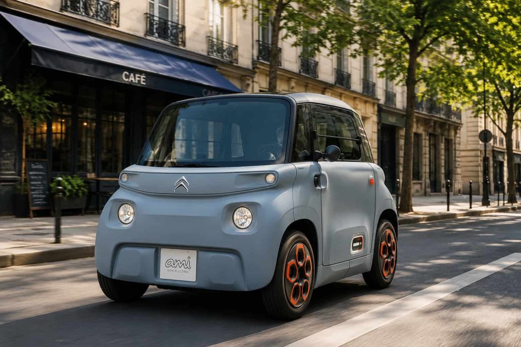 La Citroën Ami sans permis dans les rues de paris